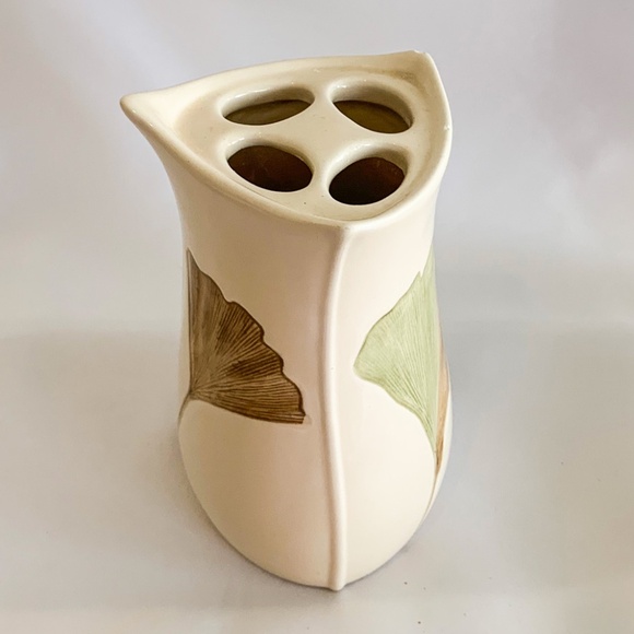 6 Piece Bathroom Accessories Set – Ginkgo Leaf Design - Picture 11 of 14